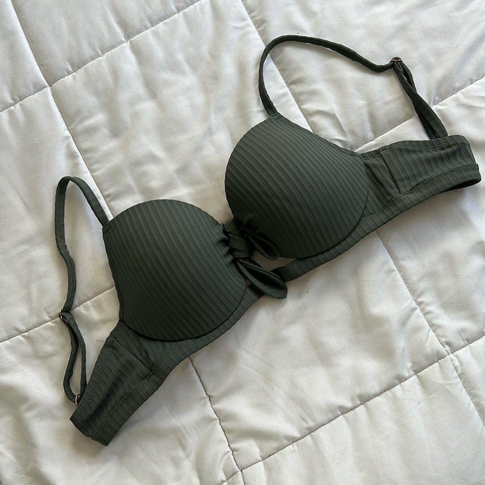Olive Green Bikini Top